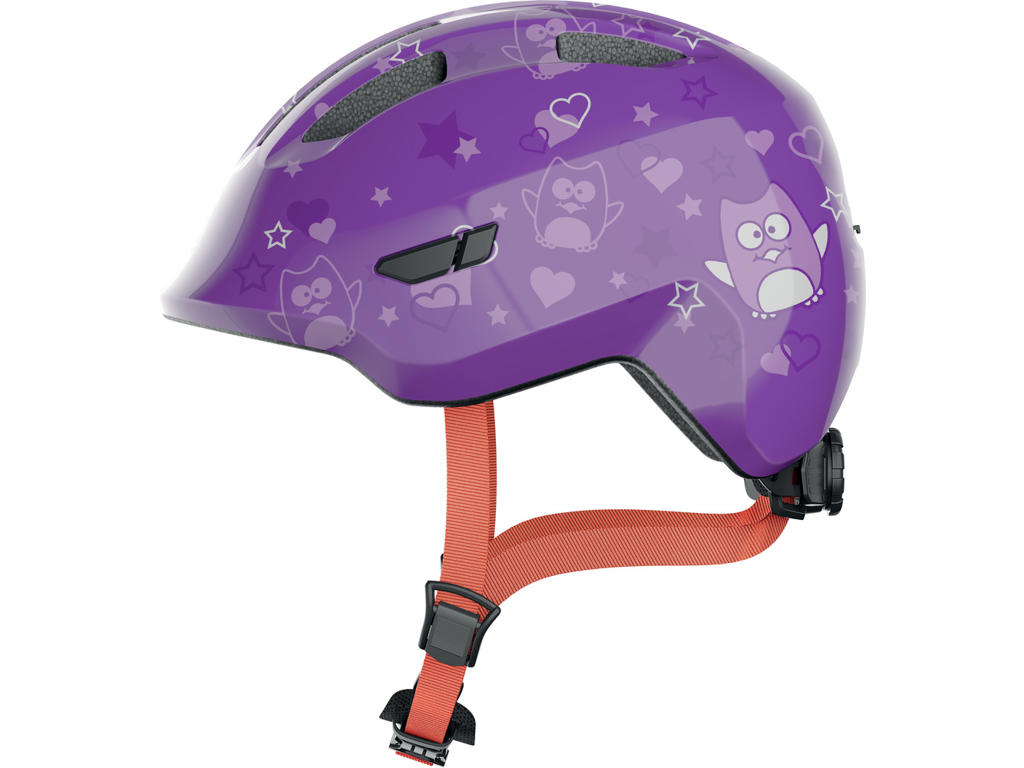 Abus Smiley     Cykelhjelm Til Børn Purple Star Str  50-55 Cm