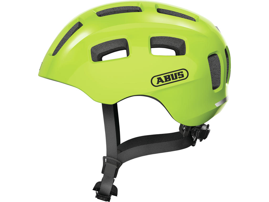 Abus Youn- Cykelhjelm Signal Yellow Str 48-54 Cm