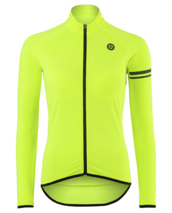 Agu Cykeltrøje Thermo Essential Lange ærmer Dame Hi-vis Gul Str  Xs