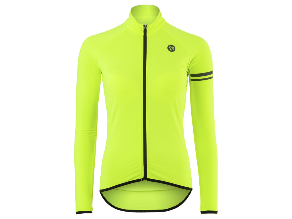 Agu Cykeltrøje Thermo Essential Lange ærmer Dame Hi-vis Gul Str Xs