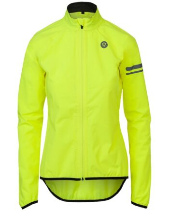 Agu Essential Rain Jacket Cykeljakke Dame Hi-vis Neon Gul Str