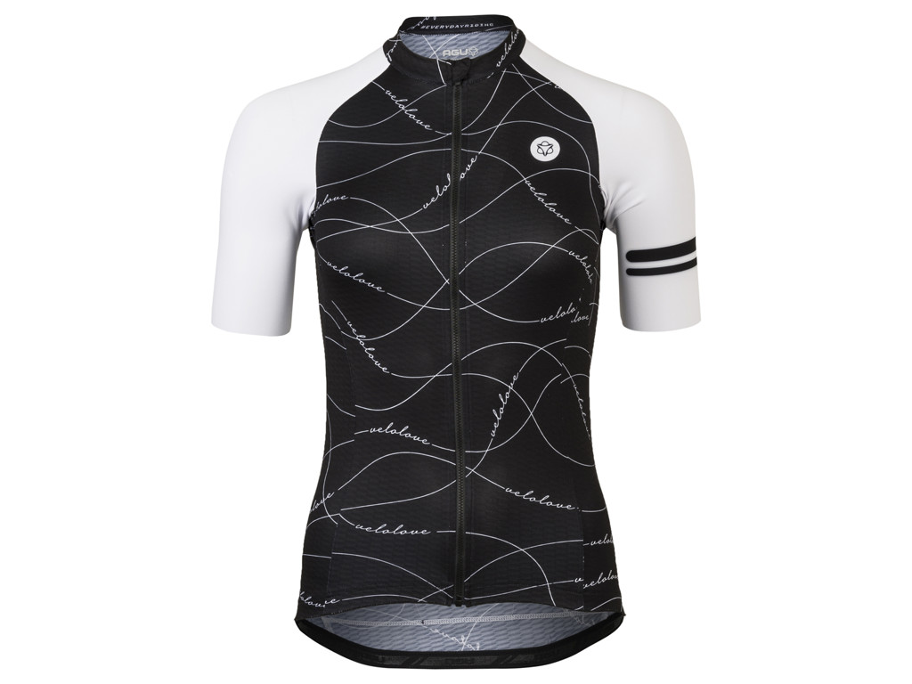 Agu Velo Wave Essential Cykeltrøje Dame Sort Str