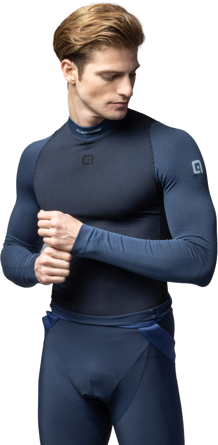 Alé Klima Intimo Ml Ls Baselayer Nero Blu Marino Black-navy Blue