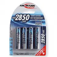 Ansmann Aa   R06 Mignon 2850 Mah   Stk  Genopladelige Batterier