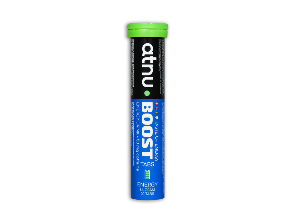 Atnu Boost Energy Drink Koffeintabs Med Smag Af Energidrik 20 Tabs