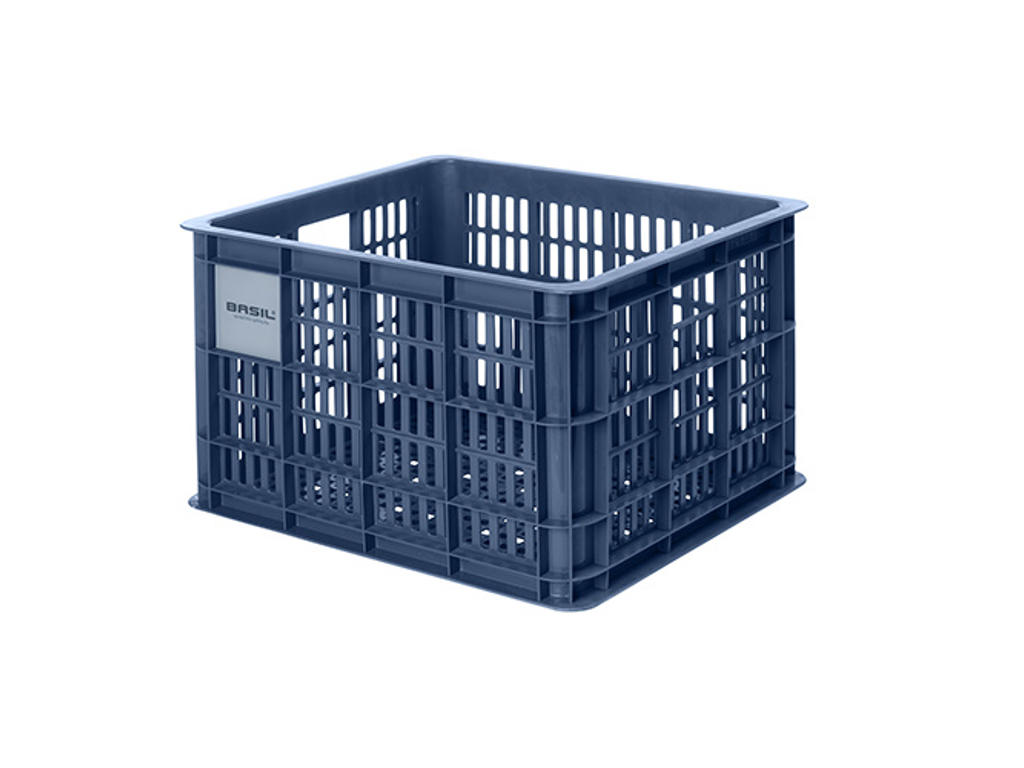 Basil Crate   Plast Kurv Til Mik Til Opbevaring Eller Bagagebærer Blå 95  Recycled Material