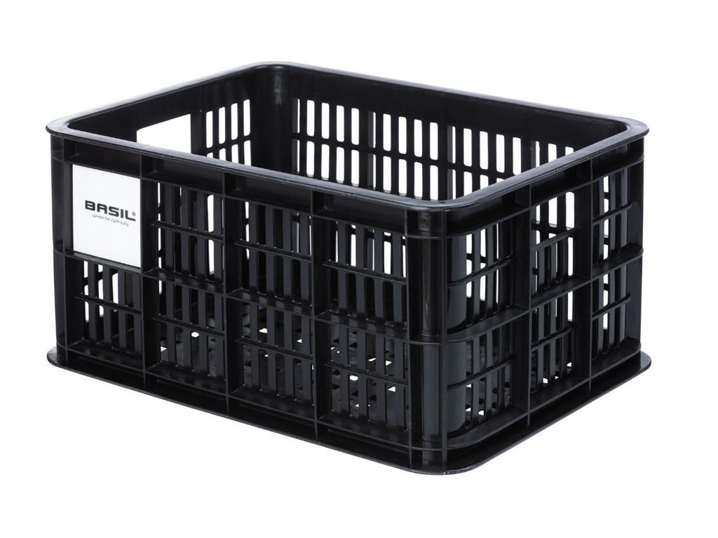 Basil Crate   Plast Kurv Til Mik Til Opbevaring Eller Bagagebærer Sort 95  Recycled Material