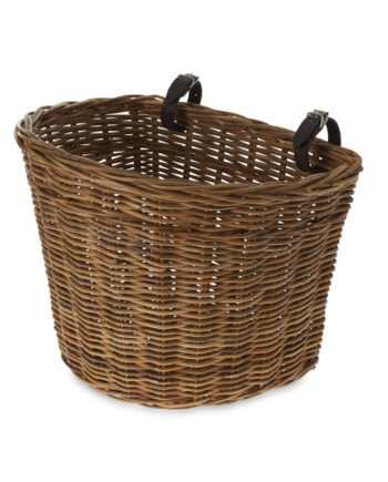 Basil Darcy Cykelkurv   Rattan Frontmontering Natur