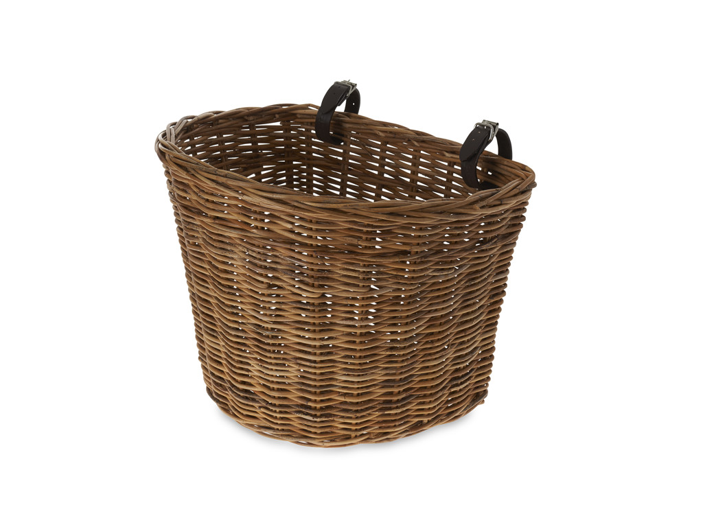 Basil Darcy Cykelkurv Rattan Frontmontering Natur