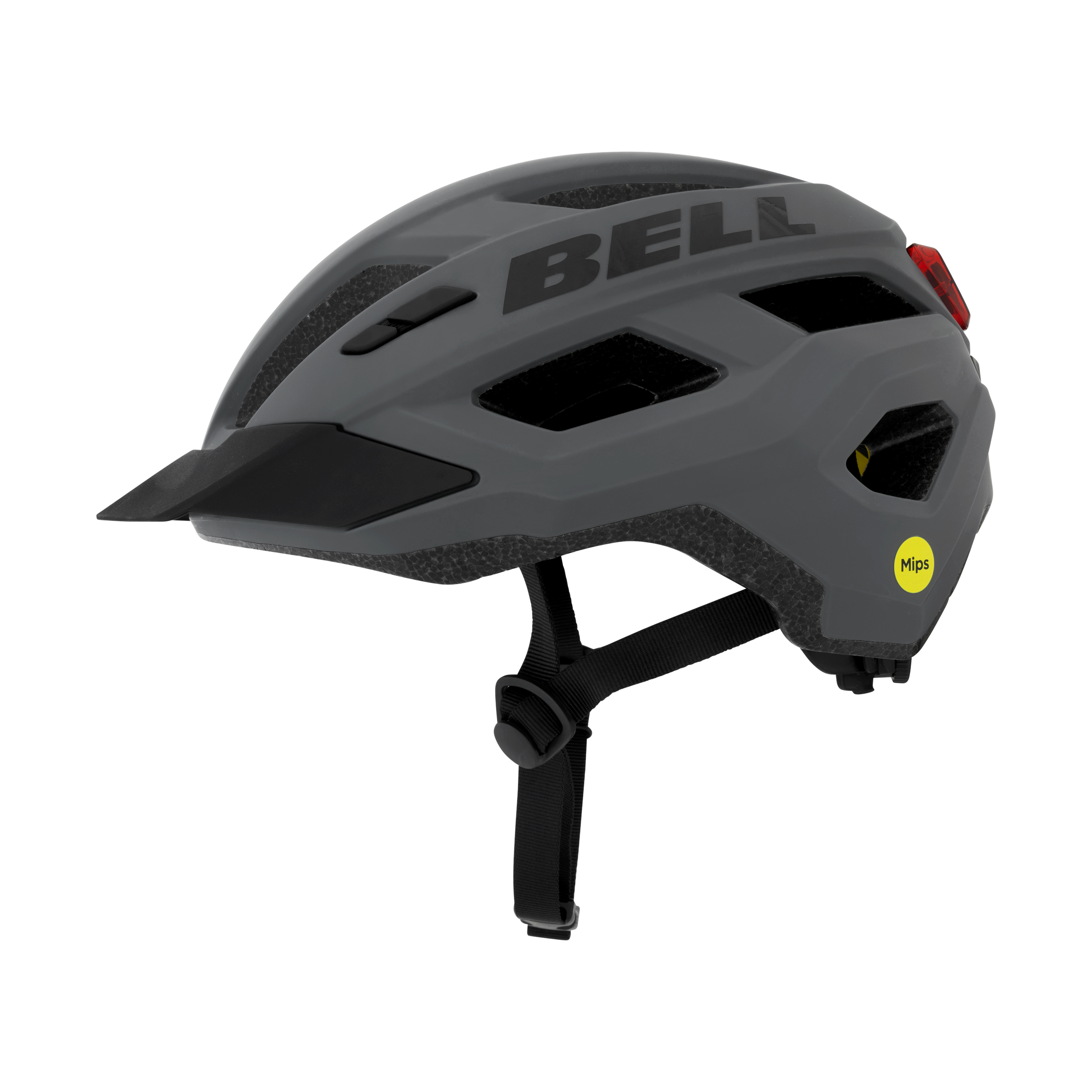 Bell Kick Led Mips Grå Cykelhjelm Onesize 53-60 Cm