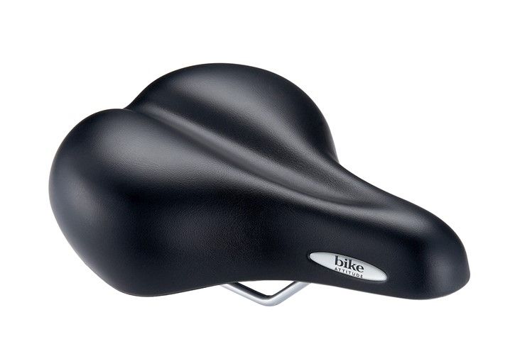 Bike Attitude Comfort Lux Sadel Med Gel 205 275 Mm Sort