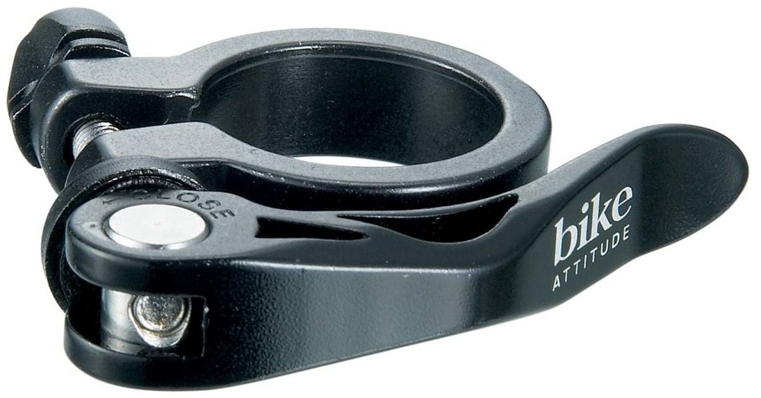 Bike Attitude Klampe Med Quick Release 34   Sort   Sadelpind