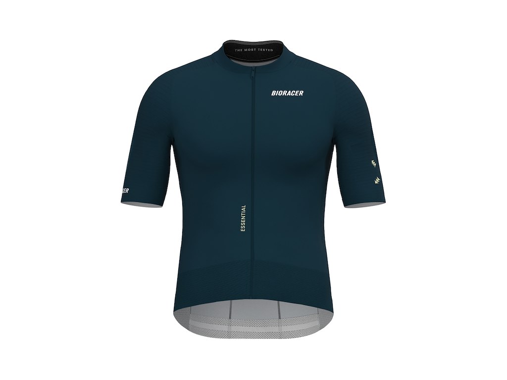 Bioracer Epic Essential Jersey Cykeltrøje Korte ærmer Herre Graphite Blue