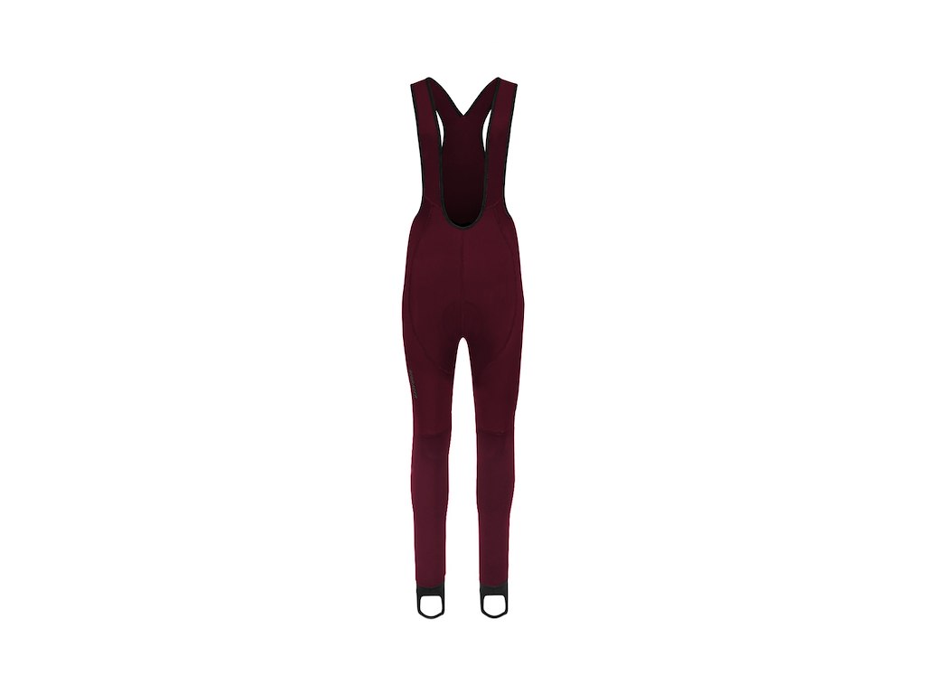 Bioracer Tempest Light Lange Bukser Med Seler Dame Wine Red Str  Xs