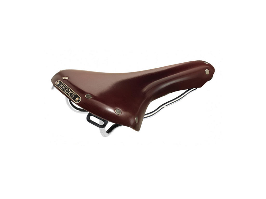Brooks Cykelsadel B15 Swallow Chrome Antik Brun Læder Herre