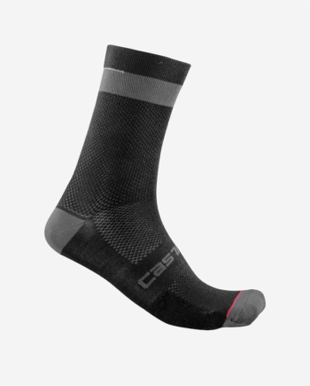 Castelli Alpha 18 Cykelstrømper Sort Mørkegrå Str  35-39