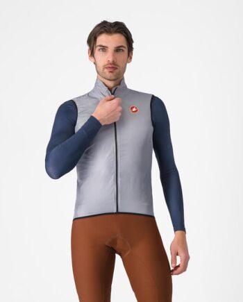 Castelli Aria Vest Cykelvest Silver Gray