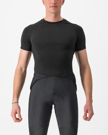 Castelli Core Seamless Baselayer Ss Svedundertrøje Korte ærmer Sort Str