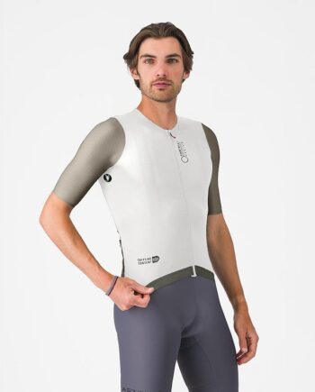 Castelli Coretto Jersey Cykeltrøje Korte ærmer Herre Ivory Clay Black