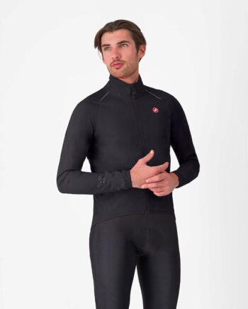 Castelli Emergency   Rain Jacket Regnjakke Light Black