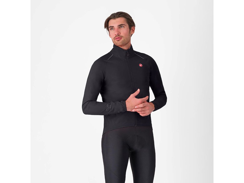 Castelli Emergency   Rain Jacket Regnjakke Light Black