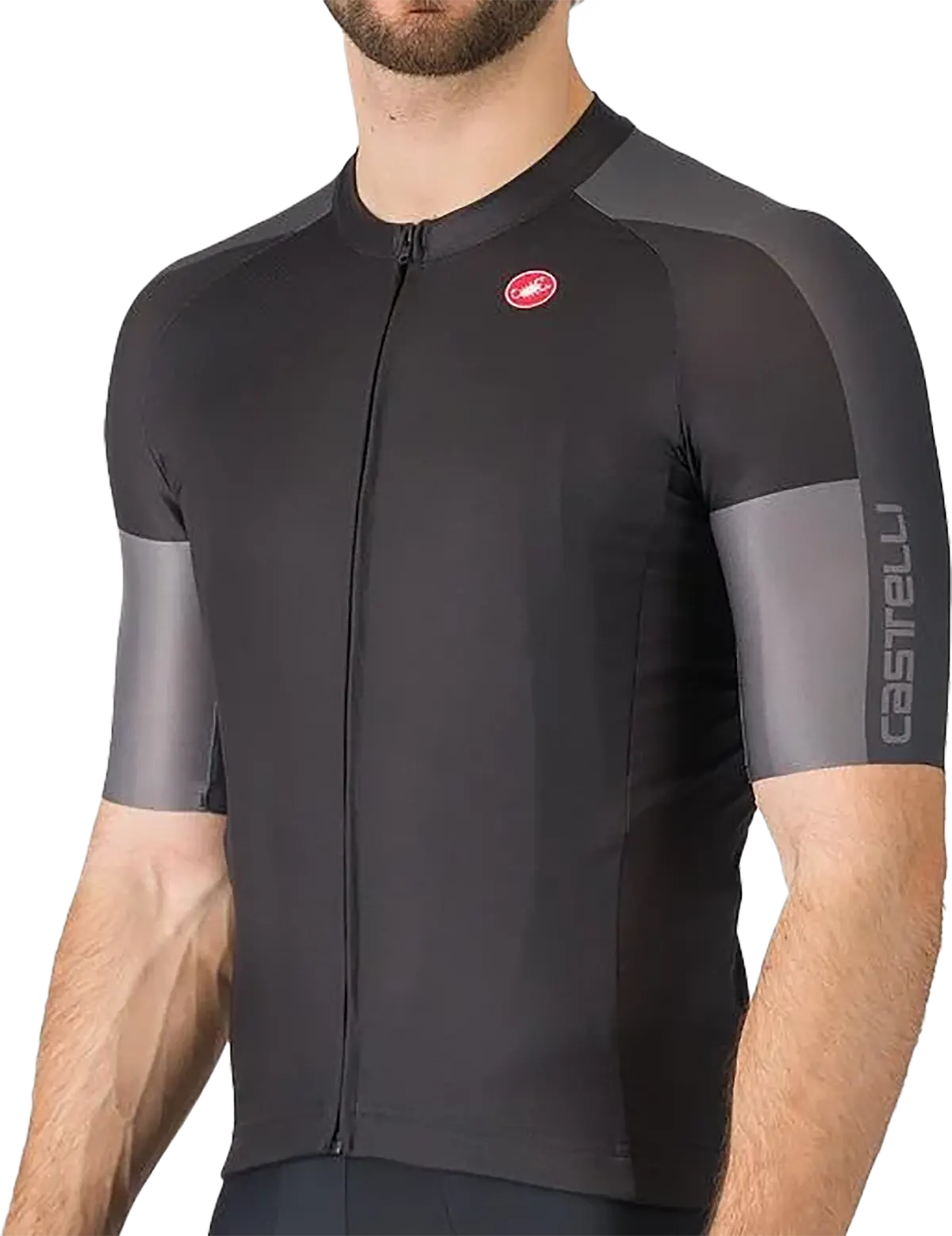 Castelli Entrata   Jersey Light Black Dark Gray-smoky
