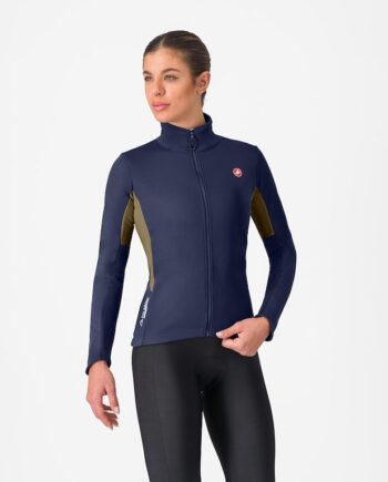 Castelli Entrata   Women   Jacket Cykeljakke Dame Belgian Blue Deep Green
