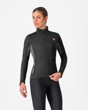 Castelli Entrata   Women   Jacket Cykeljakke Dame Light Black Dark Gray Xs