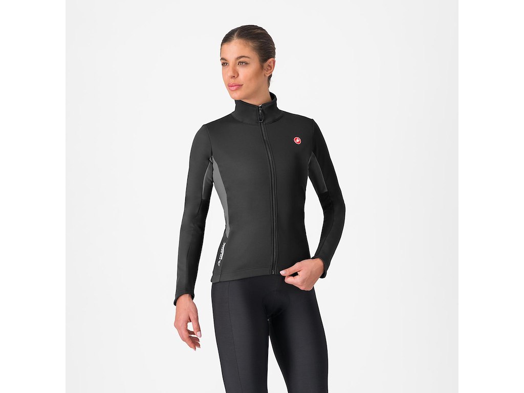 Castelli Entrata   Women   Jacket Cykeljakke Dame Light Black Dark Gray Xs