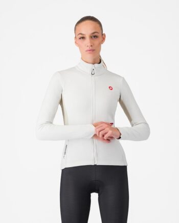 Castelli Entrata   Womens Jacket Cykeljakke Dame Ivory Silver Moon Str
