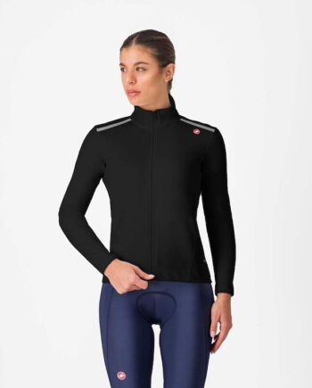 Castelli Espresso Air Women   Jacket Cykeljakke Dame Light Black