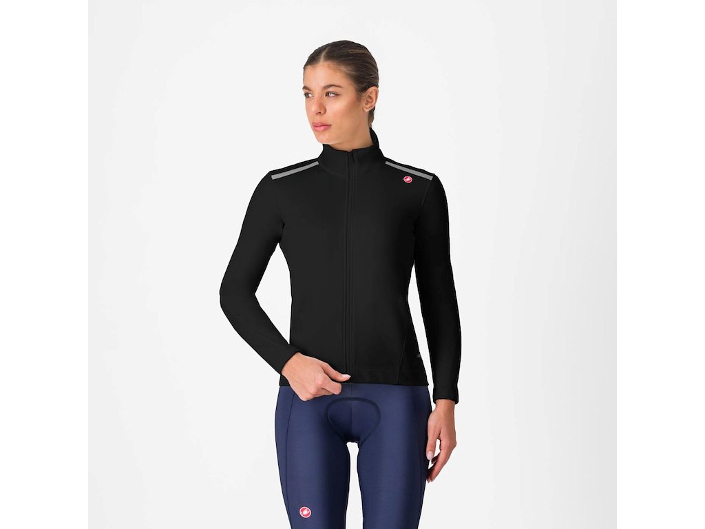 Castelli Espresso Air Women Jacket Cykeljakke Dame Light Black