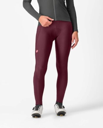 Castelli Espresso Women   Dt Bibtights Cykelbukser   Pude Dame Deep Bordeaux