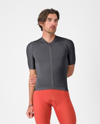 Castelli Espresso   Jersey Cykeltrøje Korte ærmer Herre Smoky Gray