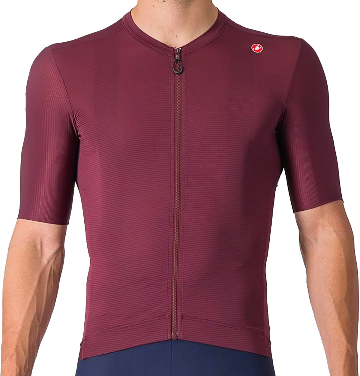 Castelli Espresso Jersey Deep Bordeaux Silver Moon
