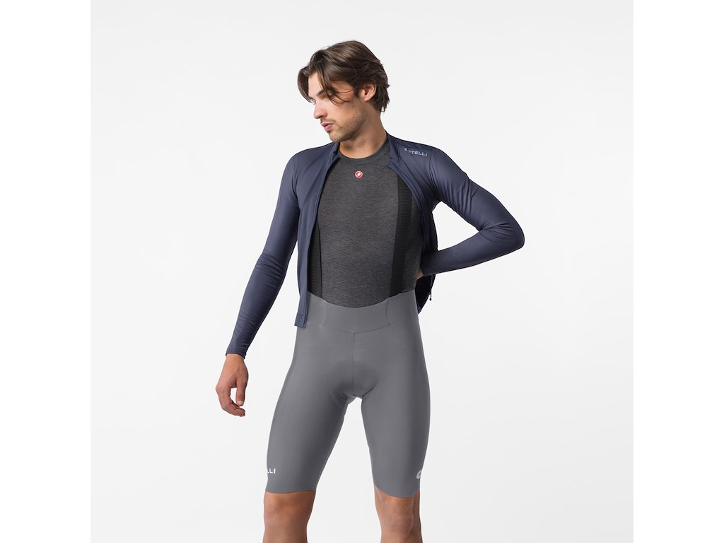 Castelli Espresso   Thermal Bibshorts Cykelshorts   Pude Herre Smoky Gray Str