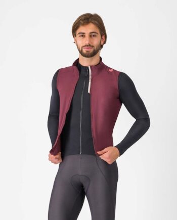 Castelli Espresso Vest Cykelvest Deep Bordeaux