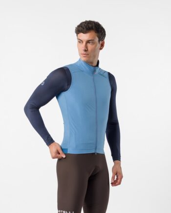 Castelli Espresso   Vest Cykelvest Herre Metallic Blue Str
