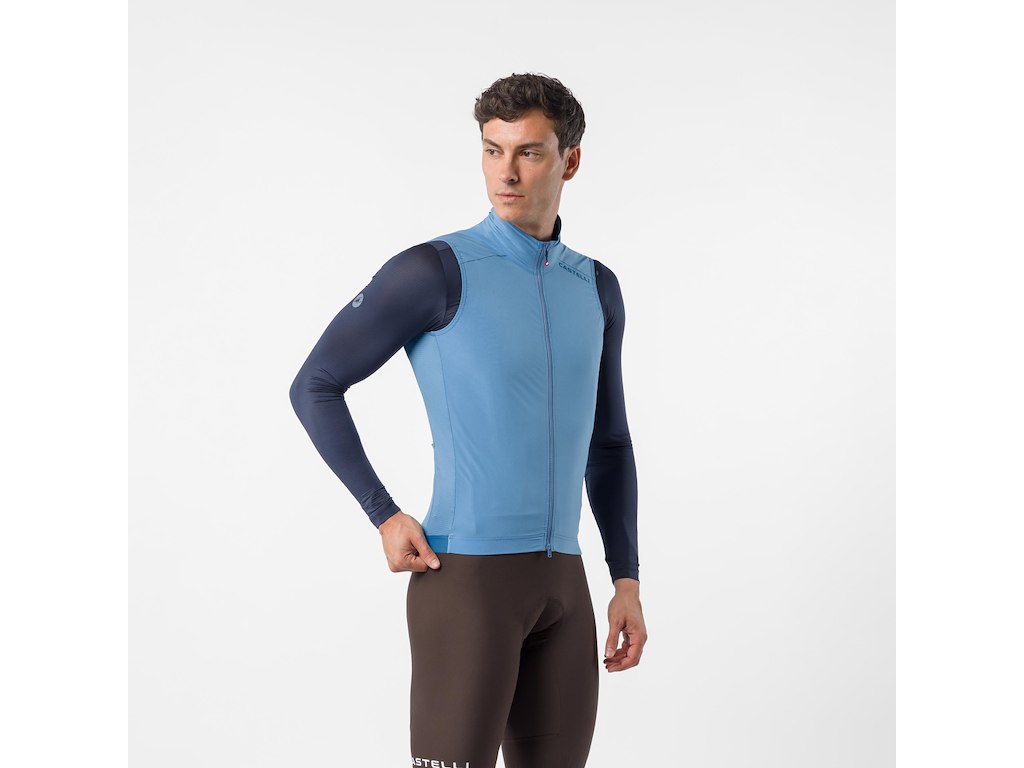 Castelli Espresso   Vest Cykelvest Herre Metallic Blue Str