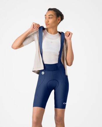 Castelli Espresso     Dt Bibshort Cykelshorts   Pude Dame Belgian Blue