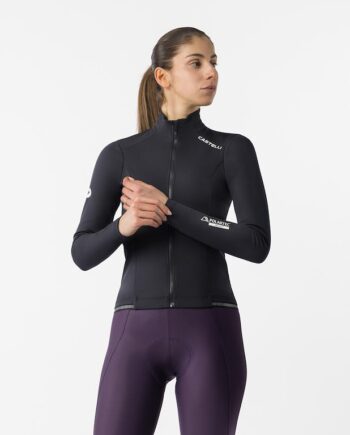 Castelli Espresso   Womens Jacket Cykeljakke Dame Sort Str
