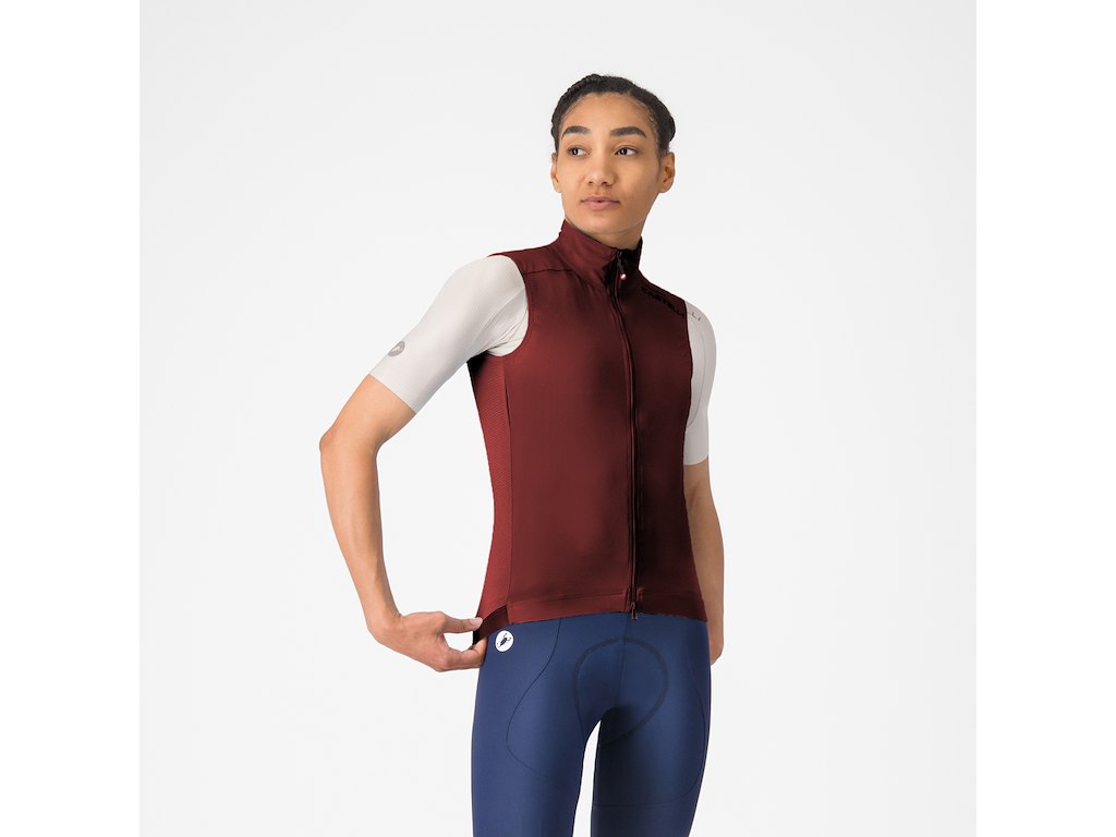 Castelli Espresso   Womens Vest Dame Garnet Str