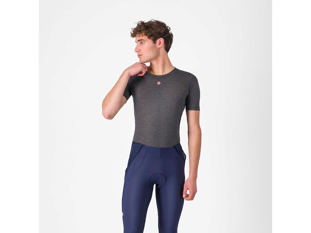 Castelli Medio Baselayer Ss Svedundertrøje Melange Gray