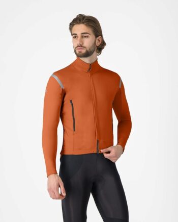 Castelli Perfetto Ros   Jacket Cykeljakke Mocha Black Reflex