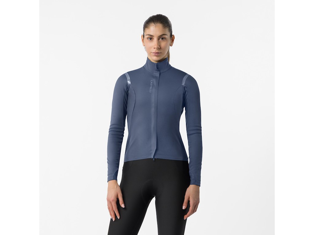 Castelli Perfetto Womens Jacket Cykeljakke Dame Twilight Blue Str