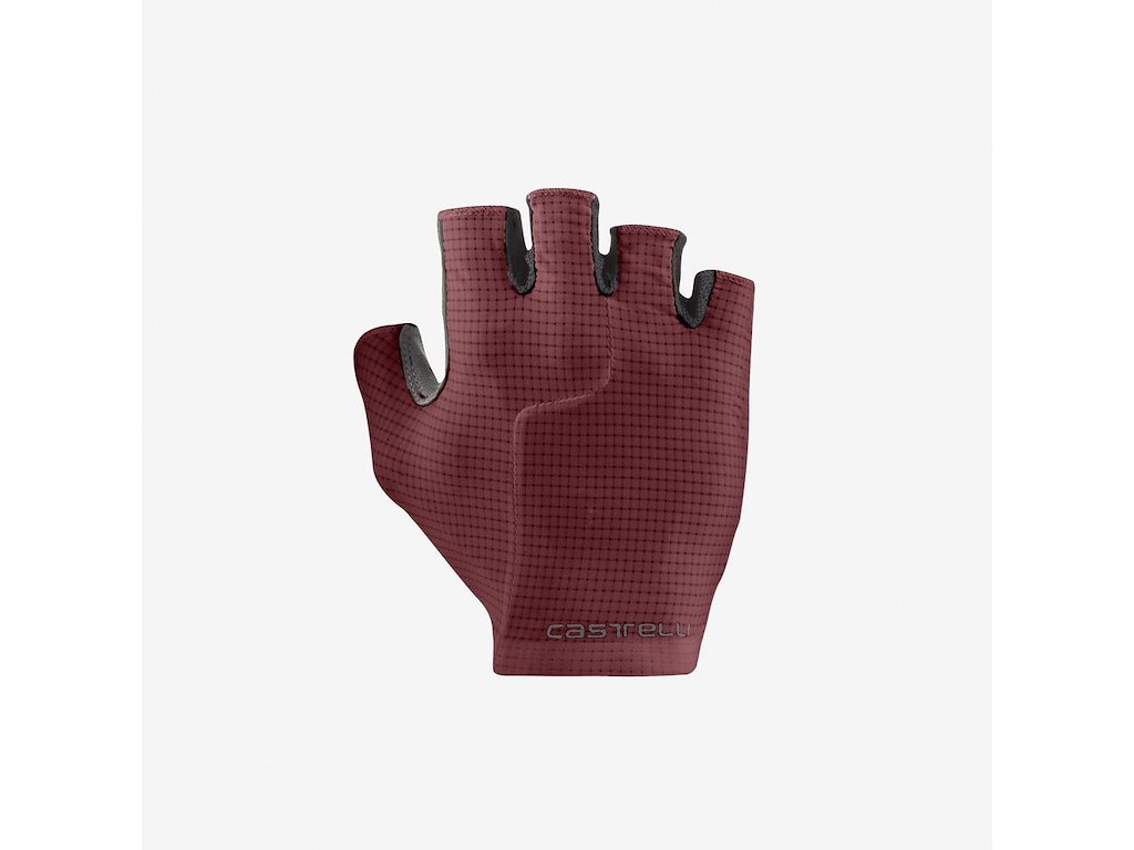 Castelli Premio Evo Glove Cykelhandsker Korte Fingre Deep Bordeaux