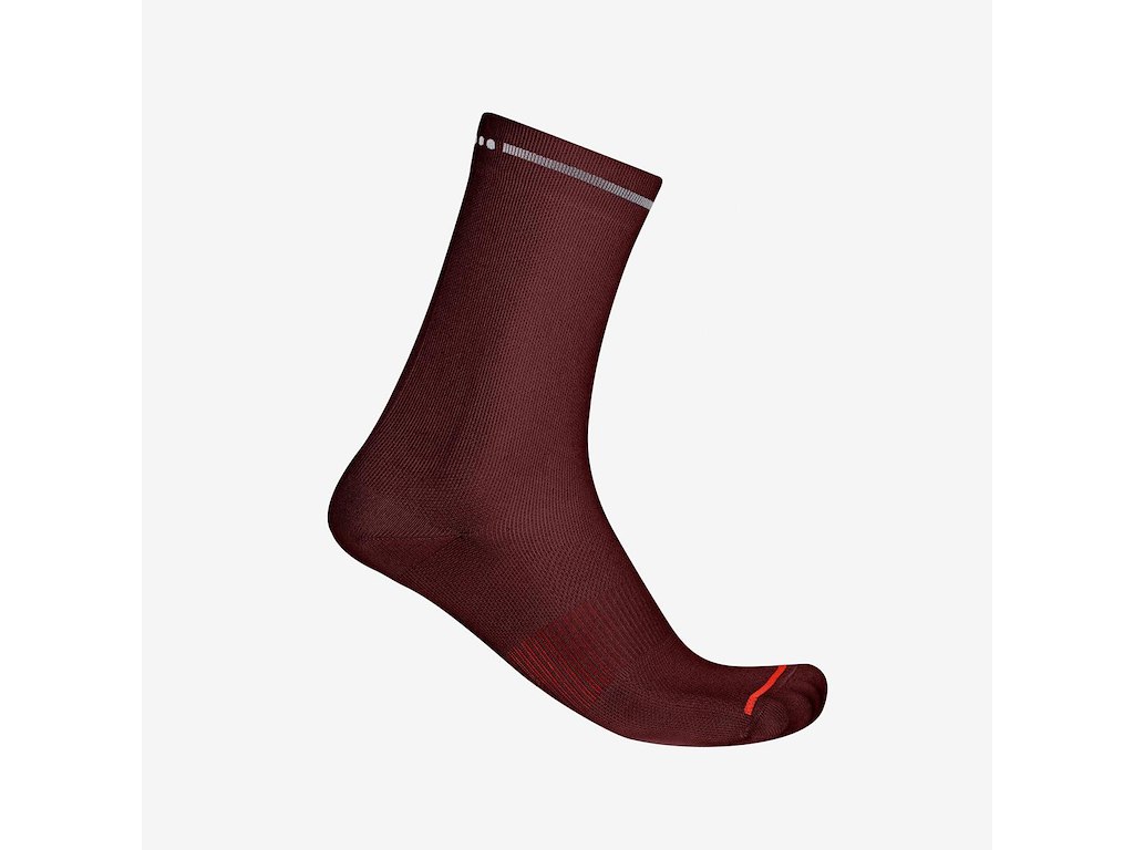 Castelli Premio Evo 18 Sock Cykelstrømper Deep Bordeaux