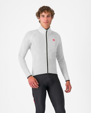 Castelli Squall Shell Jacket Cykeljakke Silver Gray Black Str