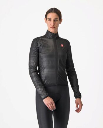 Castelli Squall Women   Shell Jacket Skaljakke Dame Light Black Silver Gray