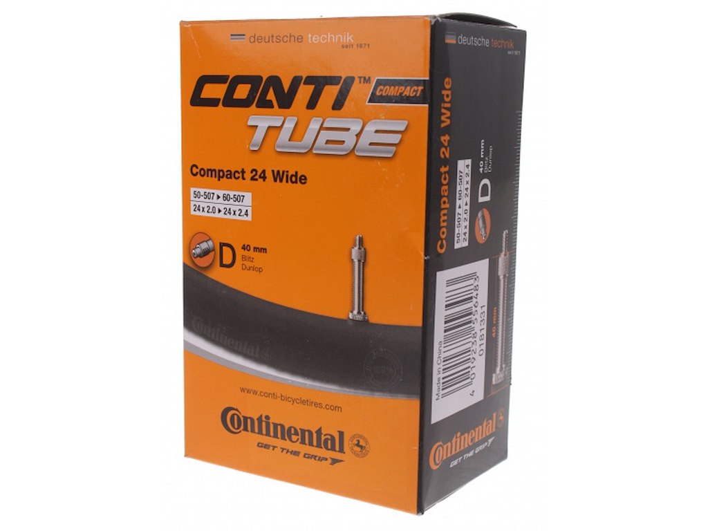 Continental 24 Slange 48 62-507 Med 40mm Dunlop Ventil Quot